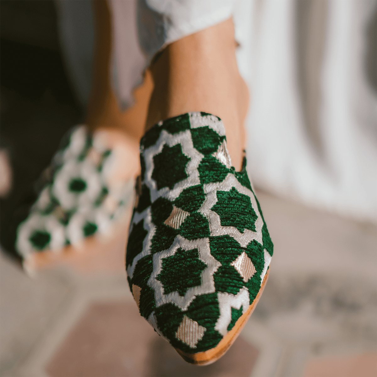 Leather Slippers Tamghra-0