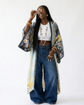 Limitless Printed Silk Feeling Kimono-0