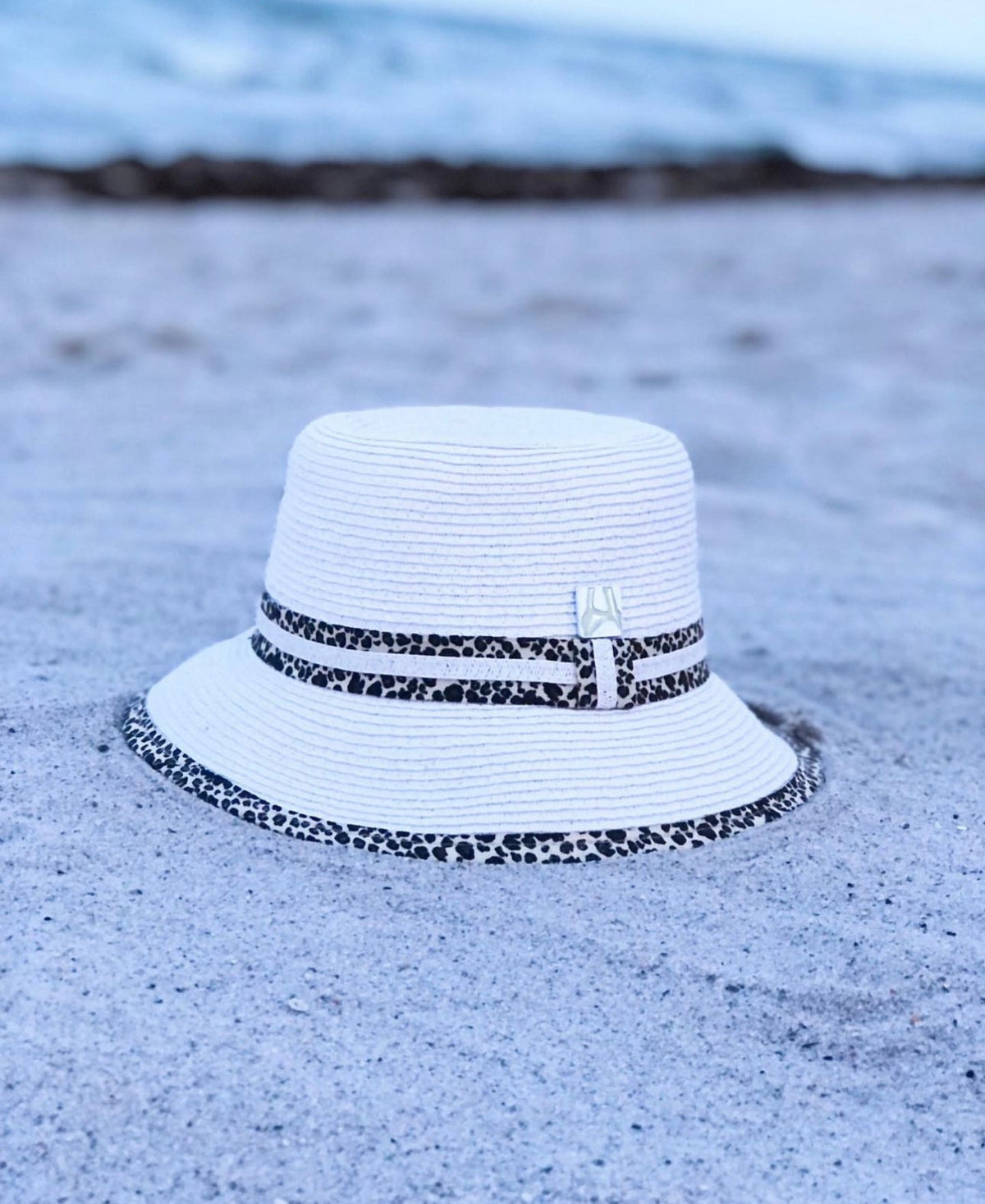'Wild Beach' Animal Print Sun Bucket Hat-1