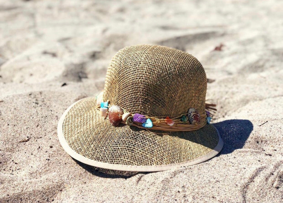 Sally SeaShells Seagrass Visor-0