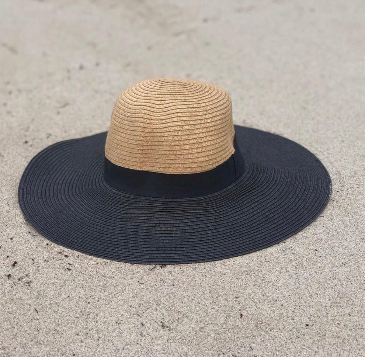‘Adventure Awaits’ Two Tone Floppy Hat-0