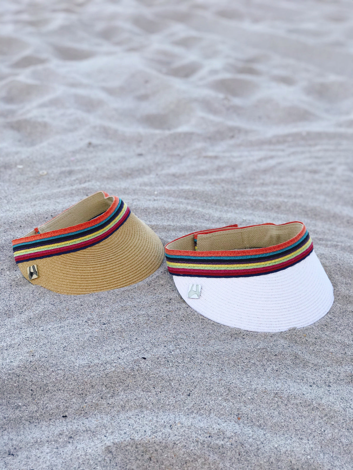 ‘Colorful Sun’ Multicolor Adjustable Sun Visor Hat-0