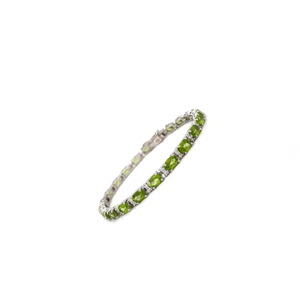 Peridot Bracelet in .925 Sterling Silver - KSD 44046-1