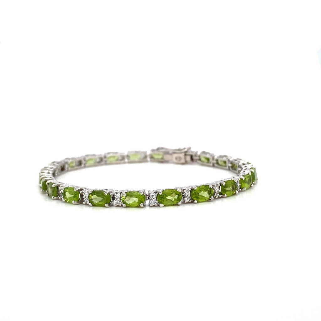 Peridot Bracelet in .925 Sterling Silver - KSD 44046-0