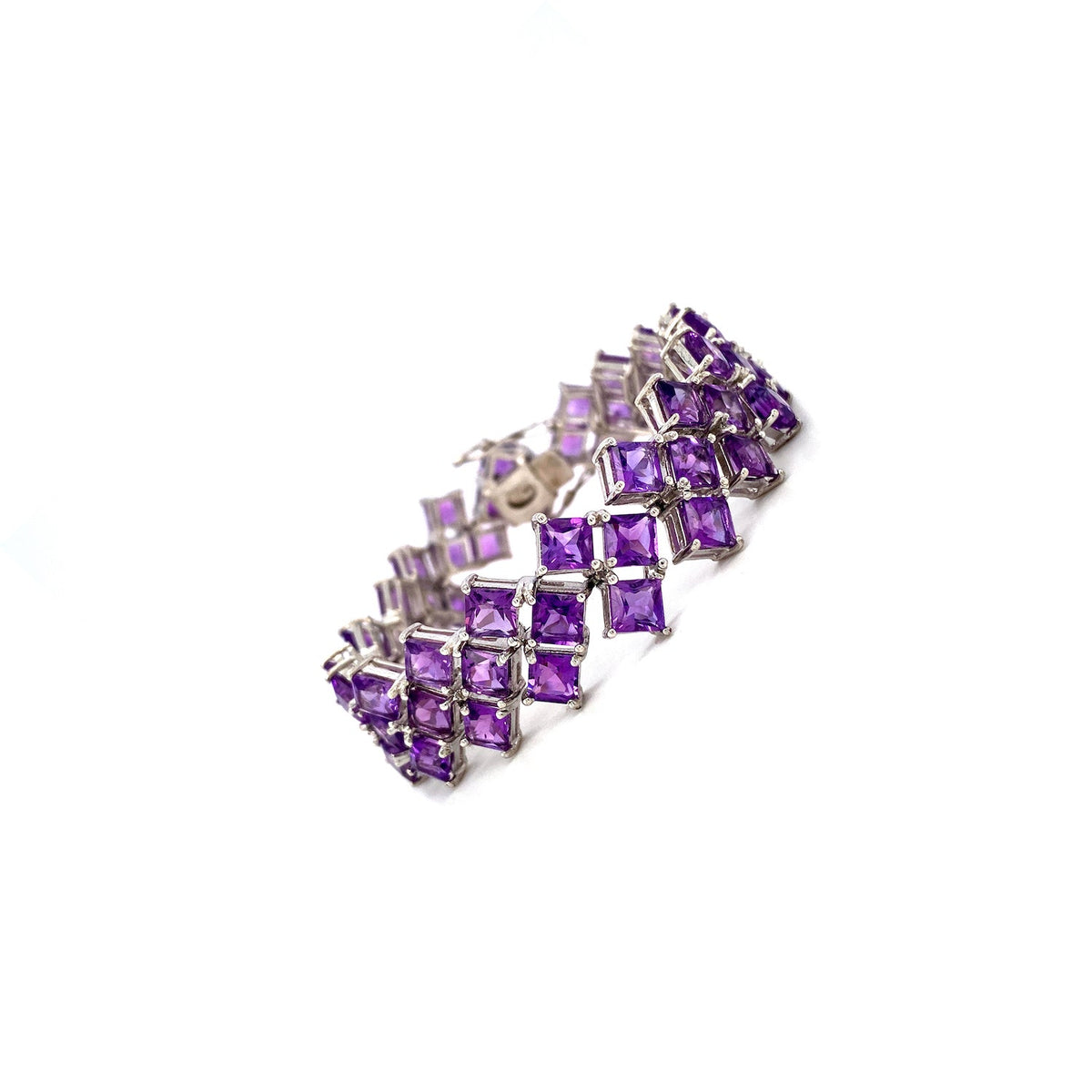 Amethyst Bracelet in .925 Sterling Silver - KSD 45916-1