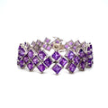 Amethyst Bracelet in .925 Sterling Silver - KSD 45916-0