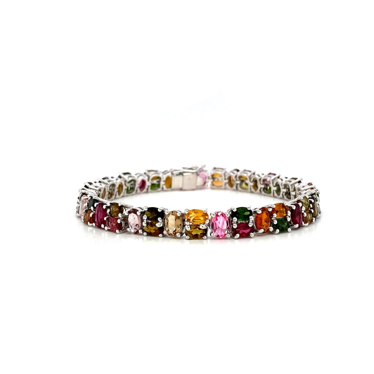 Multi Tourmaline Bracelet in .925 Sterling Silver - KSD 46120-0