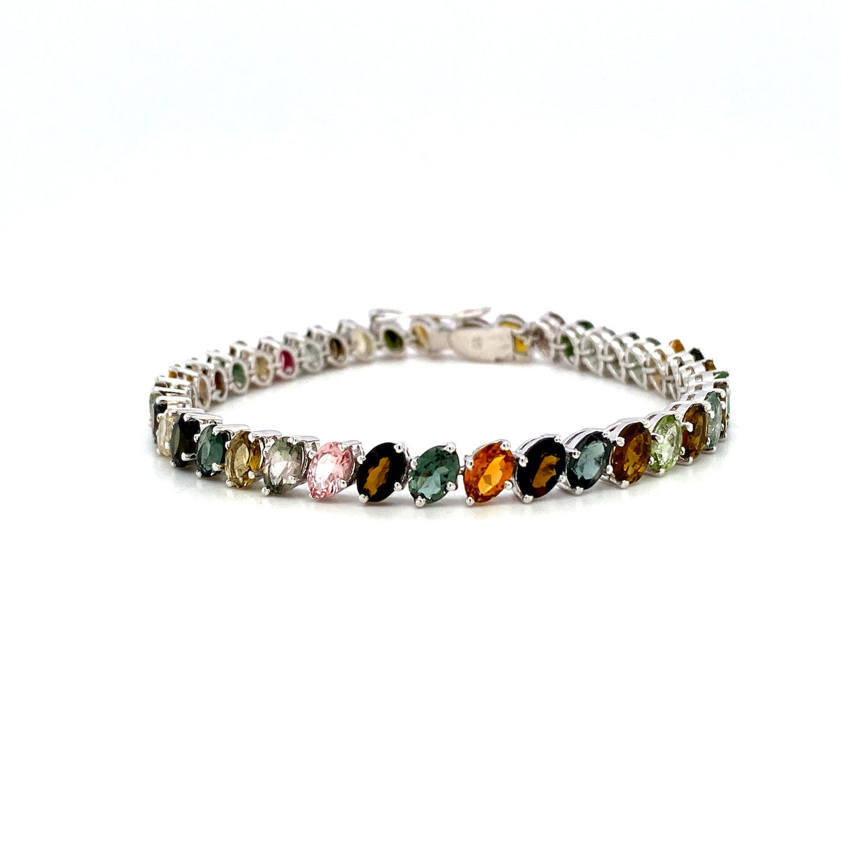 Multi Tourmaline Bracelet in .925 Sterling Silver - KSD 47287-0
