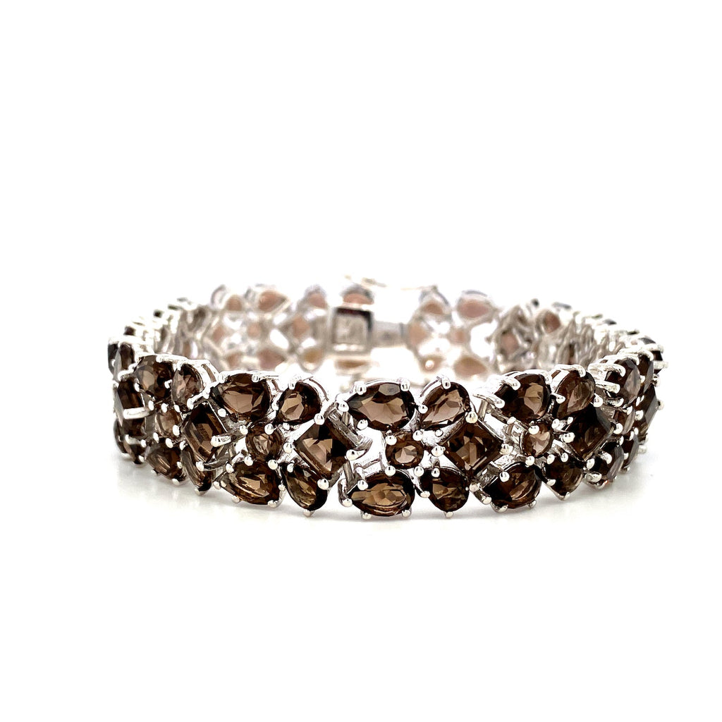 Smoky Topaz Bracelet in .925 Sterling Silver - KSD 48993-0