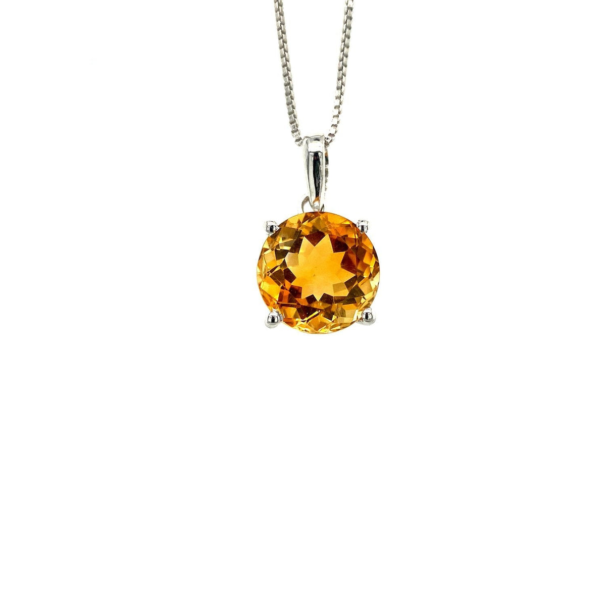 Citrine Pendant in .925 Sterling Silver - KSP 37137-0