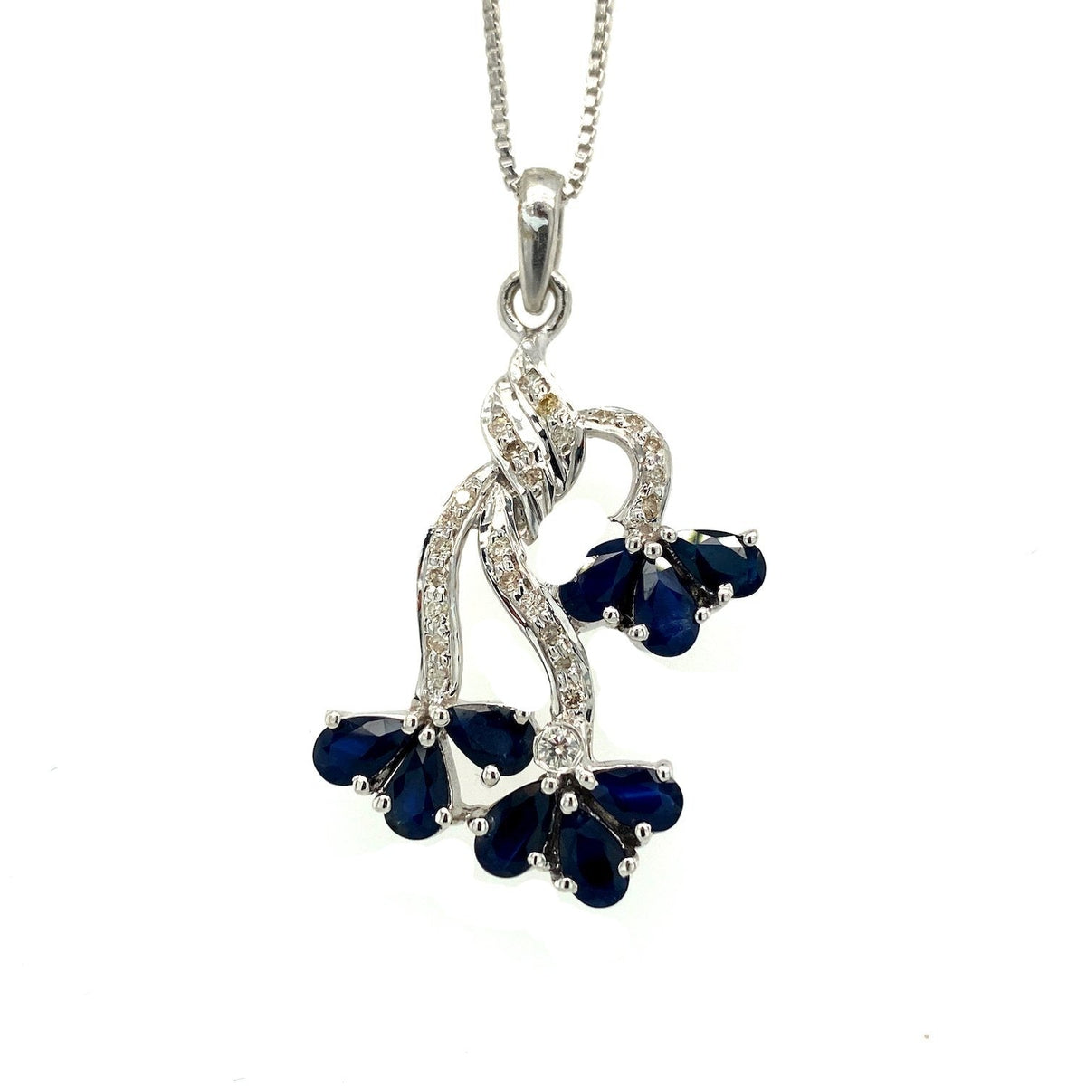 Sapphire Pendant in .925 Sterling Silver - KSP 38164-0