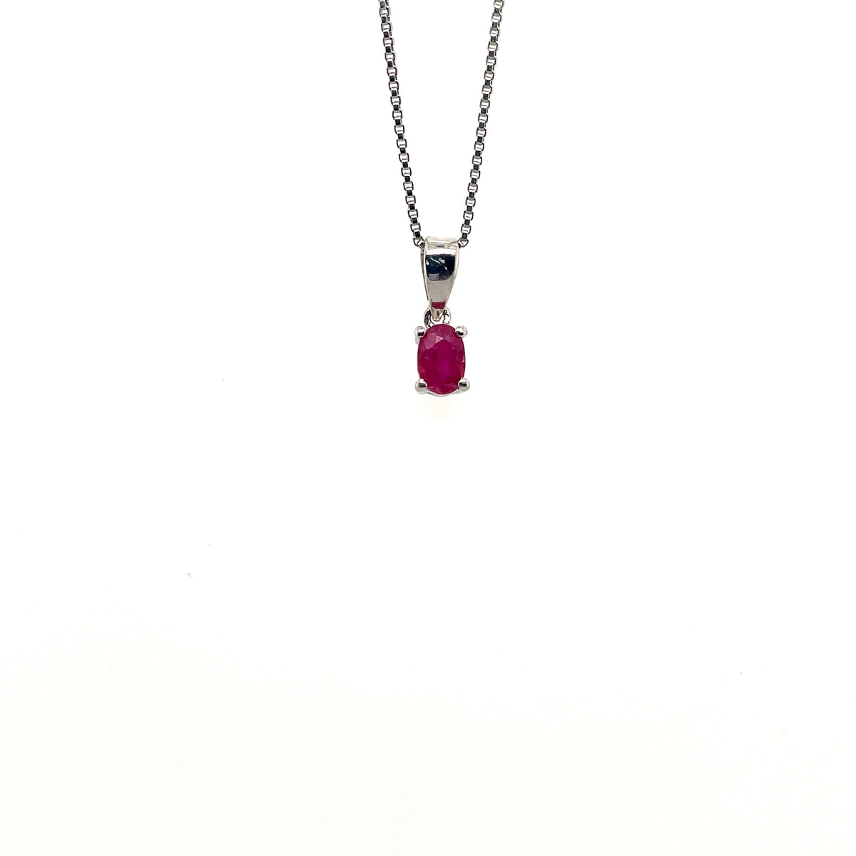 Ruby Pendant  in .925 Sterling Silver - KSP 38569-0
