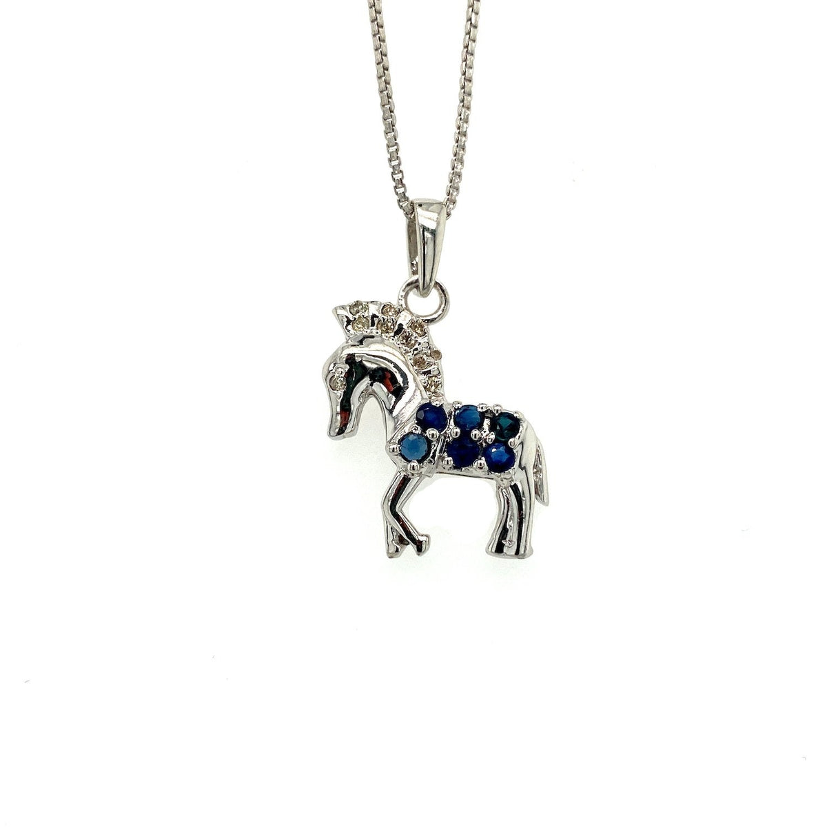 Sapphire Pendant in .925 Sterling Silver - KSP 38064-0