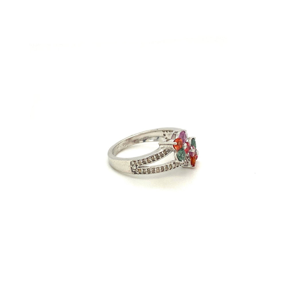 Multi Sapphire Ring in .925 Sterling Silver - KSR 12609-1