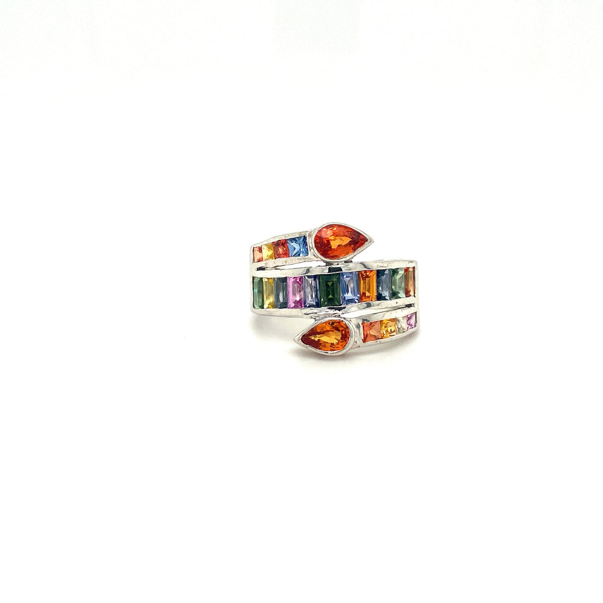 Multi Sapphire Ring in .925 Sterling Silver - KSR 13560-0
