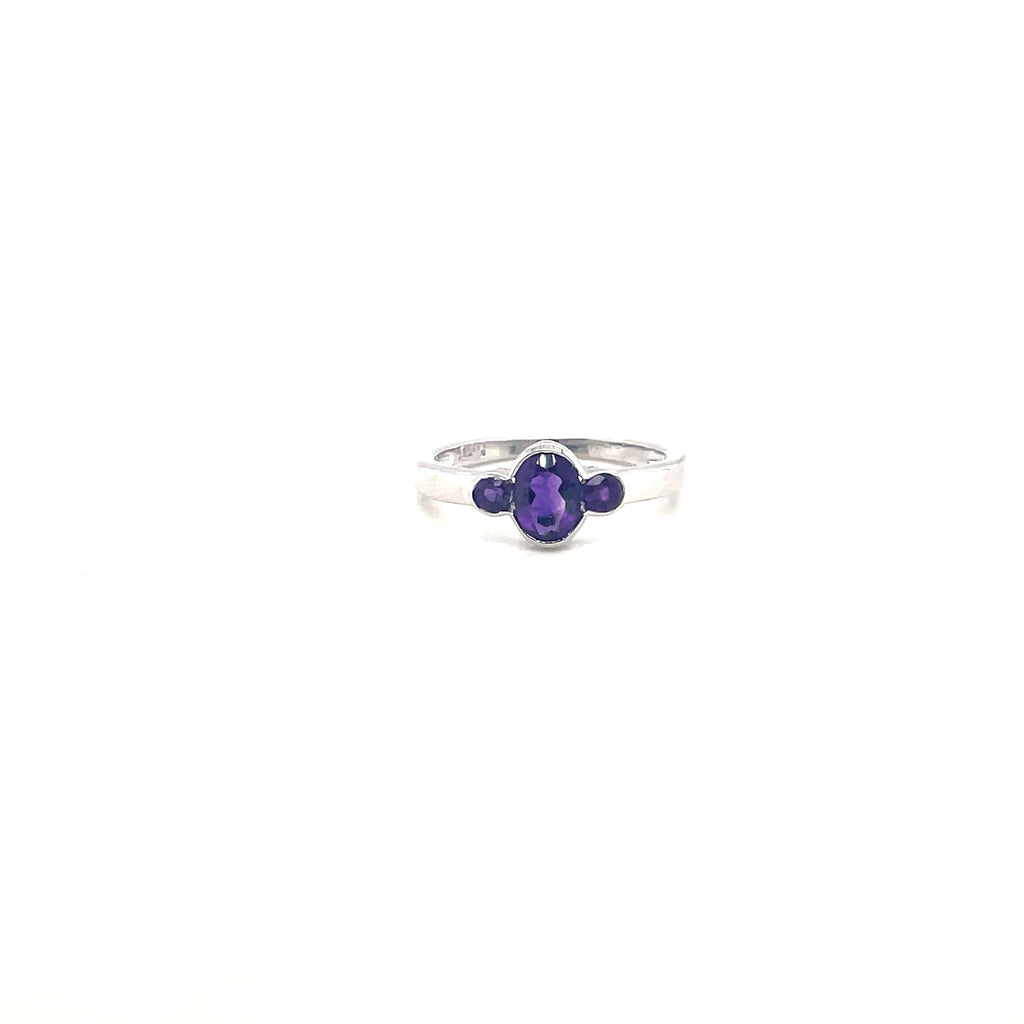 Blue Topaz Ring in .925 Sterling Silver - KSR 14953-1