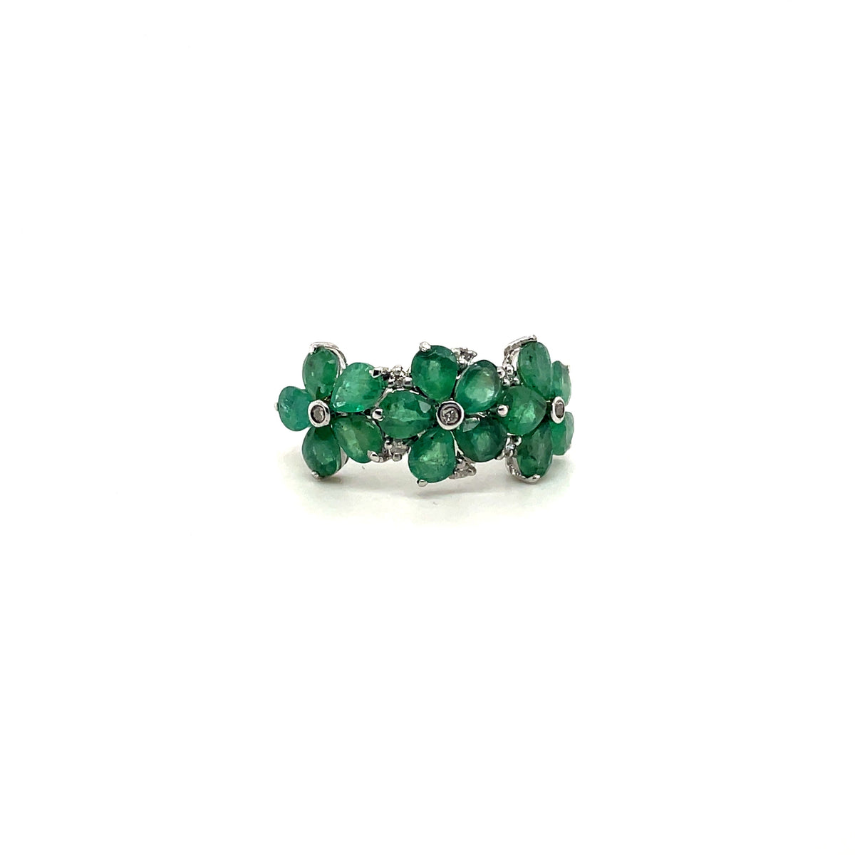 Emerald Ring in .925 Sterling Silver - KSR 15232-0