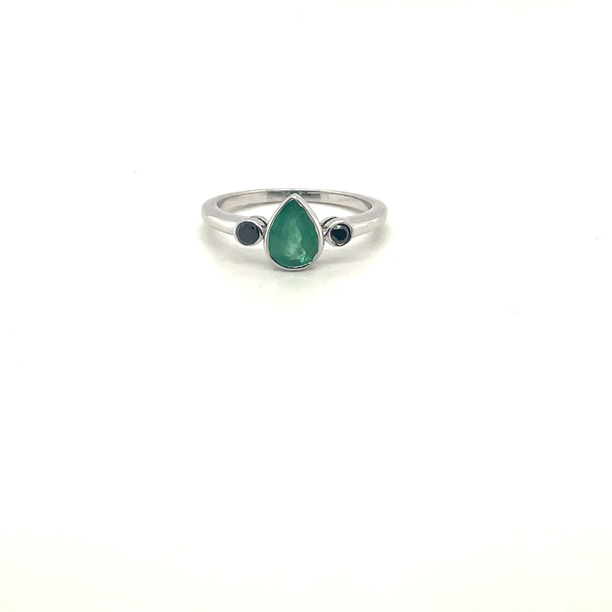 Emerald Ring in .925 Sterling Silver - KSR 16439-0