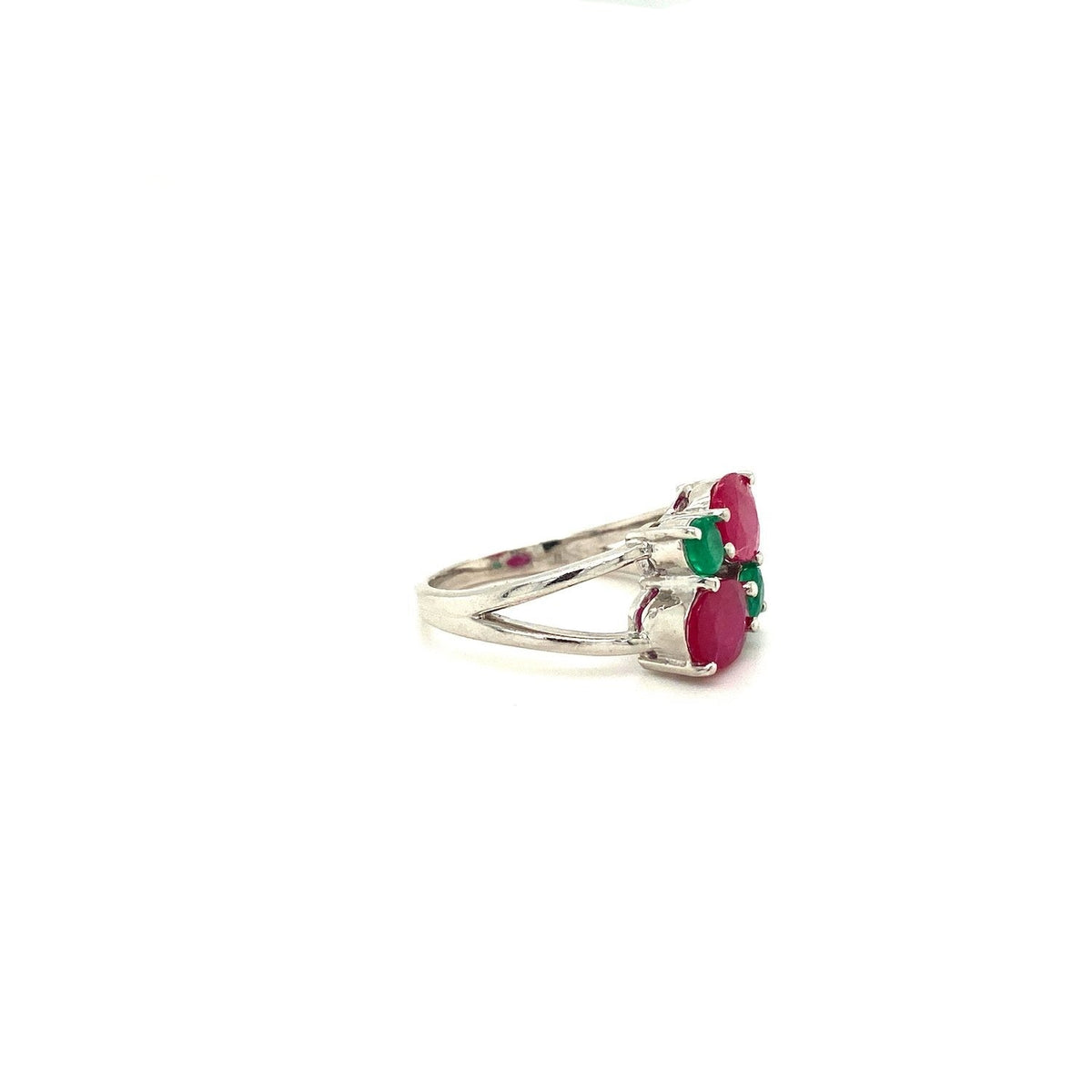 Multi Colour Stones Ring in .925 Sterling Silver - KSR 18206-1