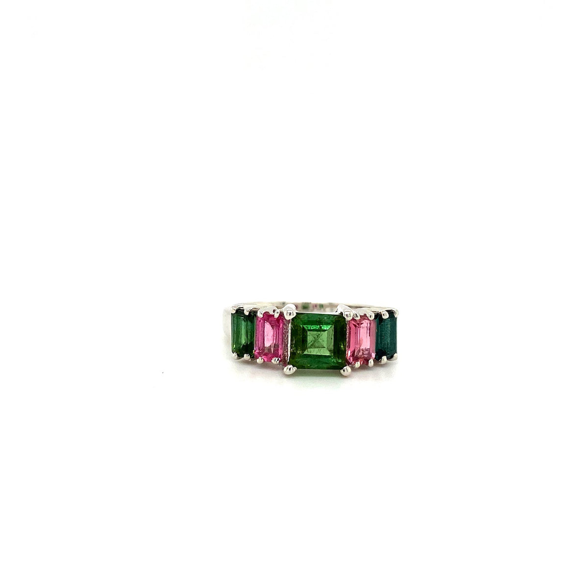 Multi Tourmaline Ring in .925 Sterling Silver KSR - 19653-0