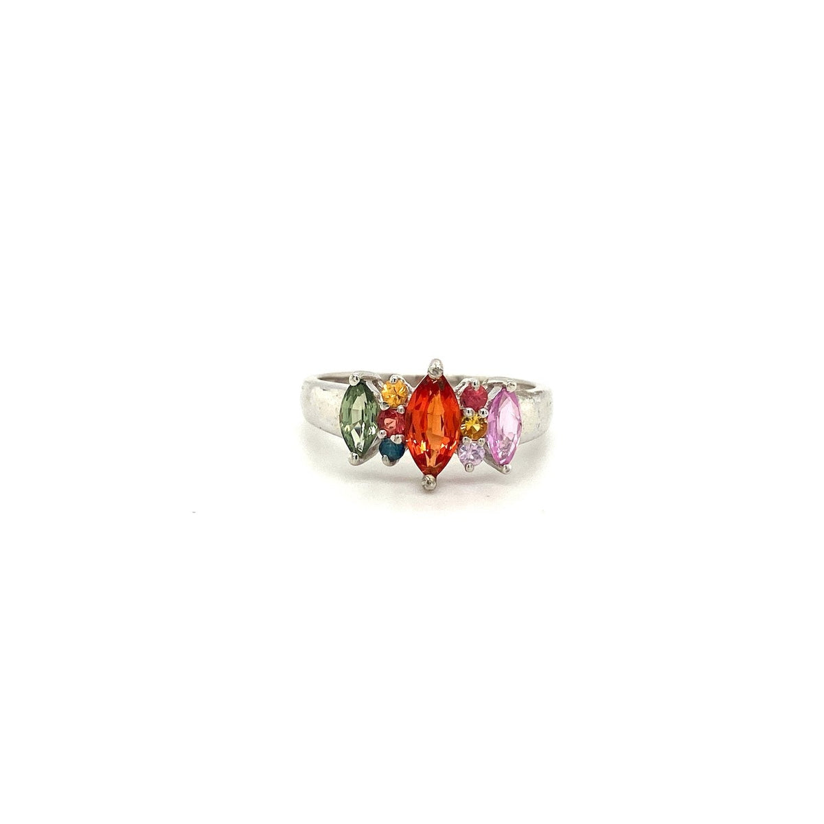 Multi Sapphire Ring in .925 Sterling Silver - KSR 2762-0