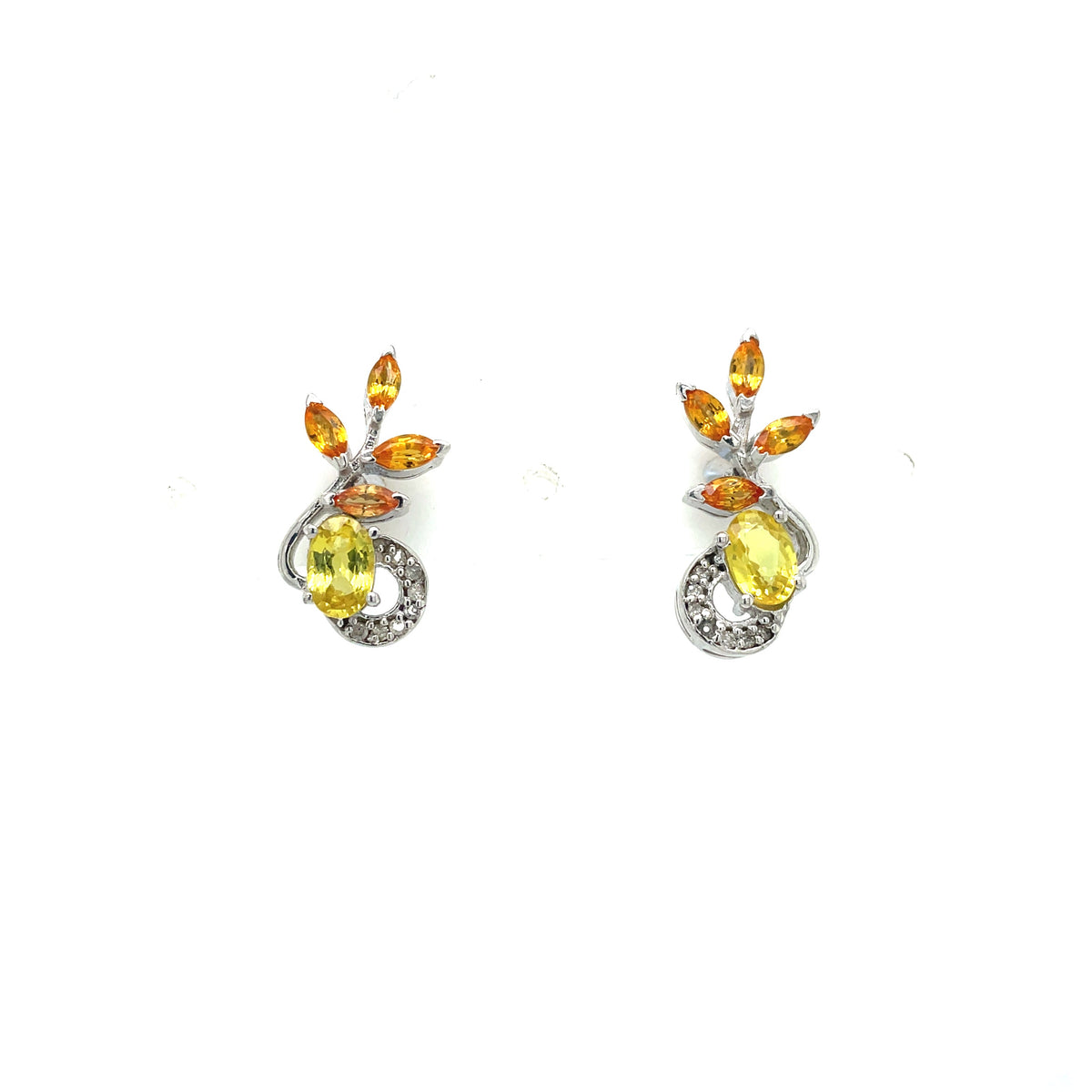 Sapphire Earring in .925 Sterling Silver - KST 51234-2