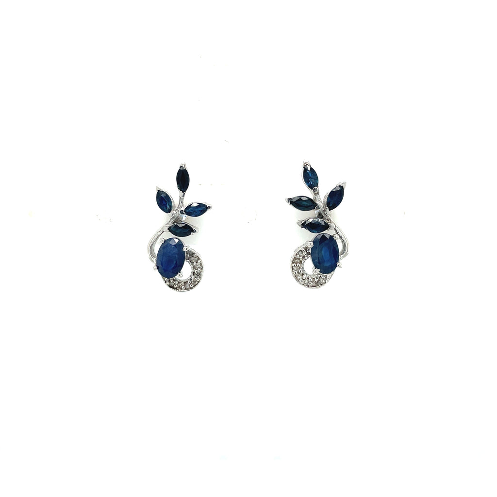 Sapphire Earring in .925 Sterling Silver - KST 51234-0