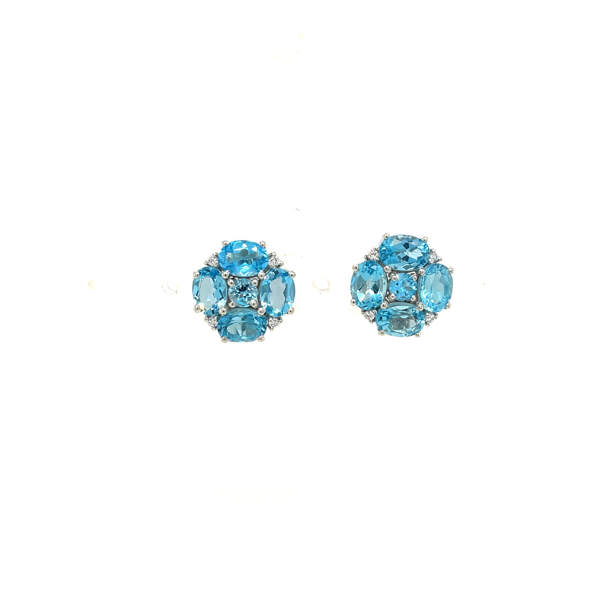 Blue Topaz Earring in .925 Sterling Silver - KST 56917-0