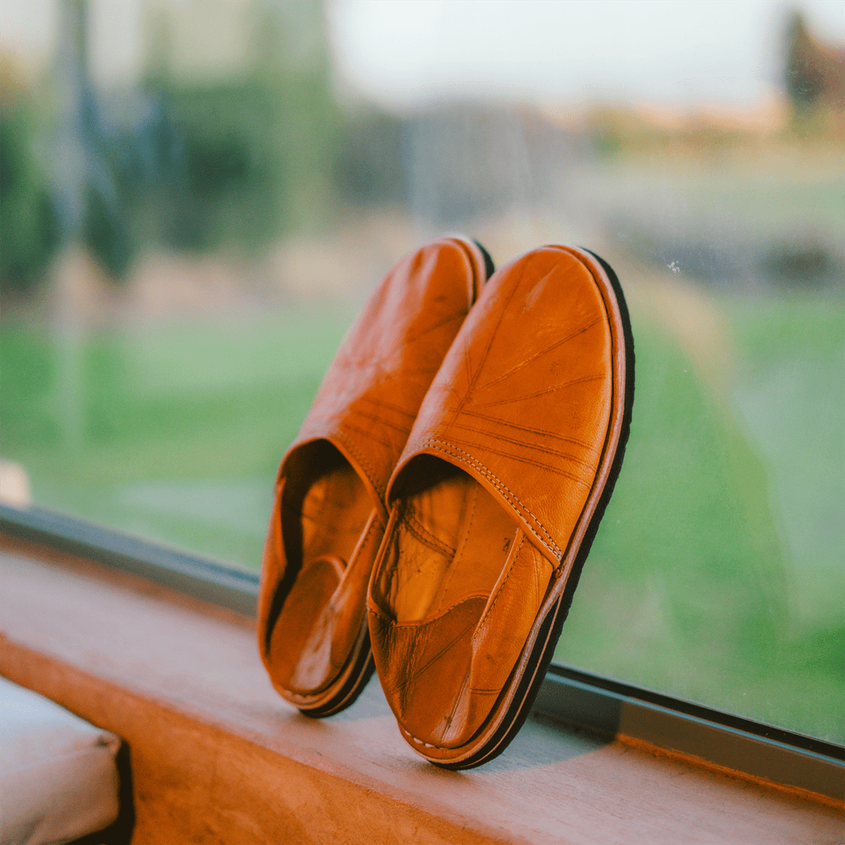 Leather Slippers Villages-0