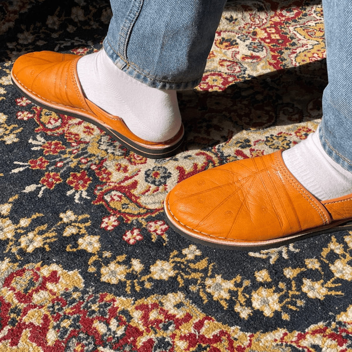 Leather Slippers Villages-2