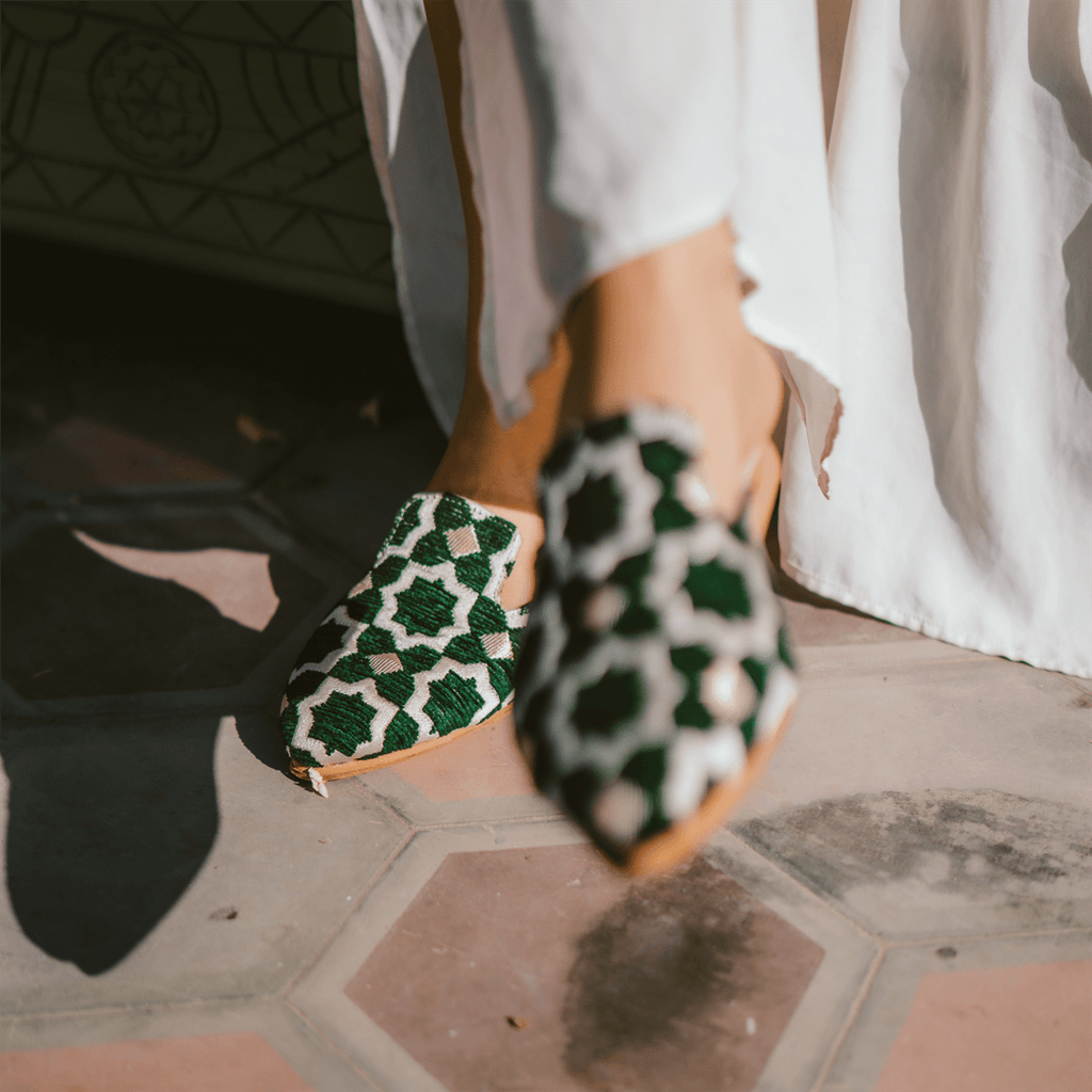 Leather Slippers Tamghra-2