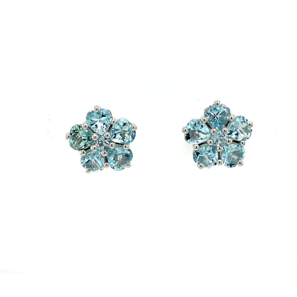 Aquamarine Earring in .925 Sterling Silver - KST 59373-0