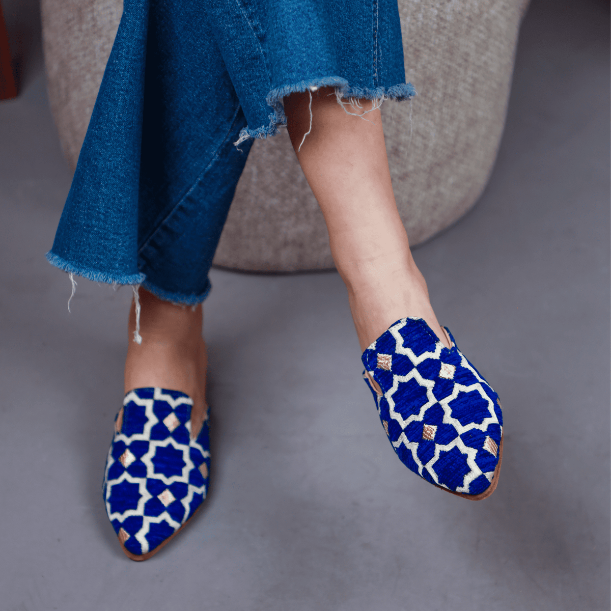 Leather Slippers Tamghra-5