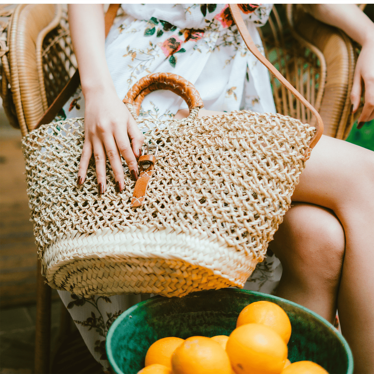 Wicker Bag Laroche-0