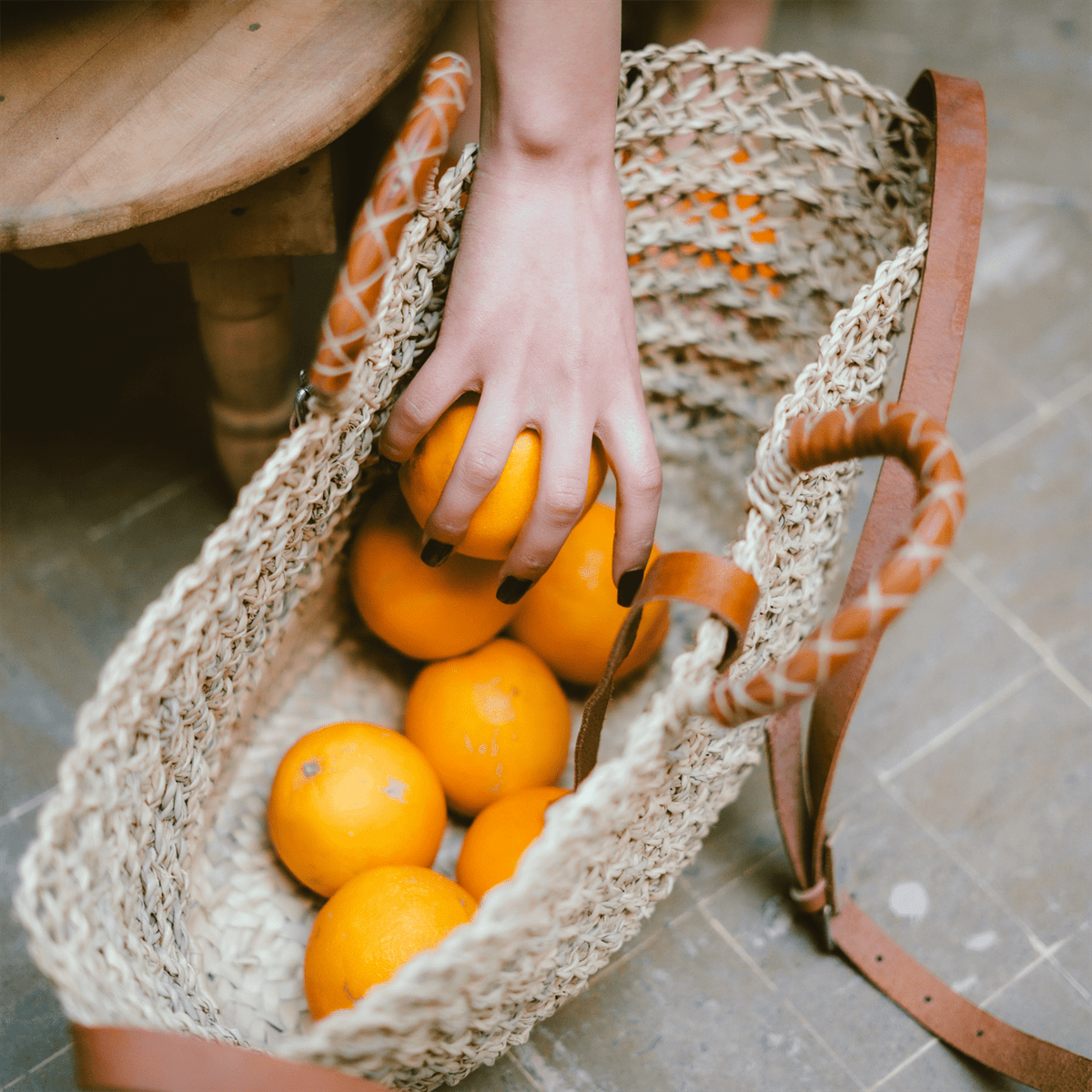 Wicker Bag Laroche-3