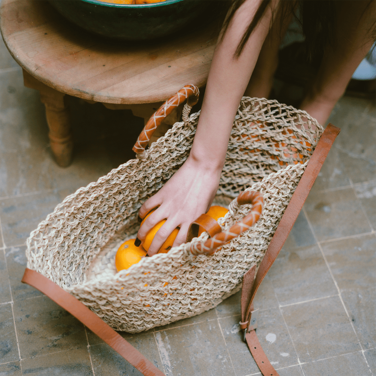 Wicker Bag Laroche-2