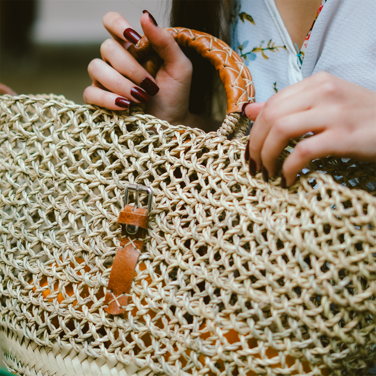 Wicker Bag Laroche-1